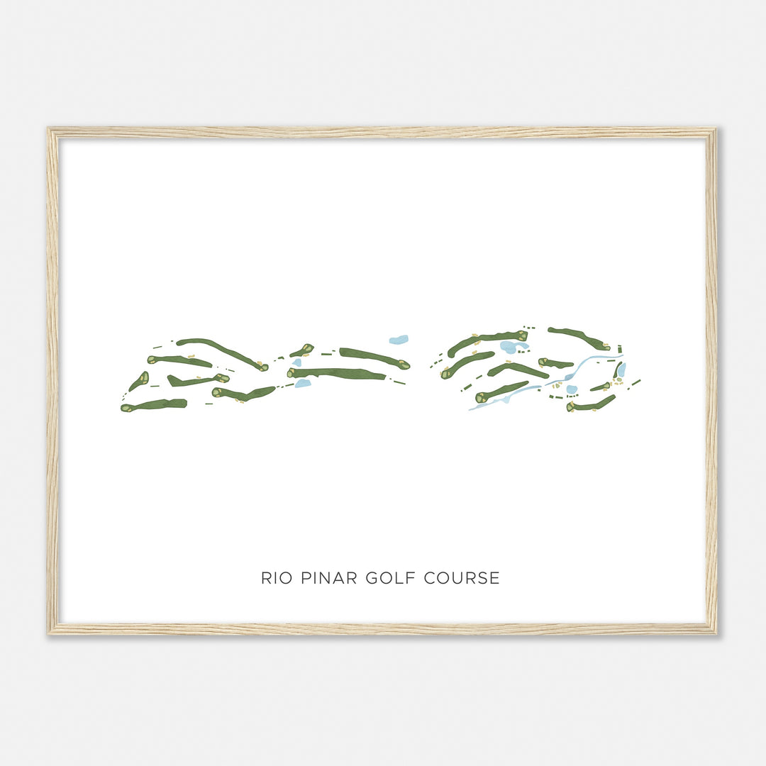 Print of Rio Pinar Golf Course Modern Map