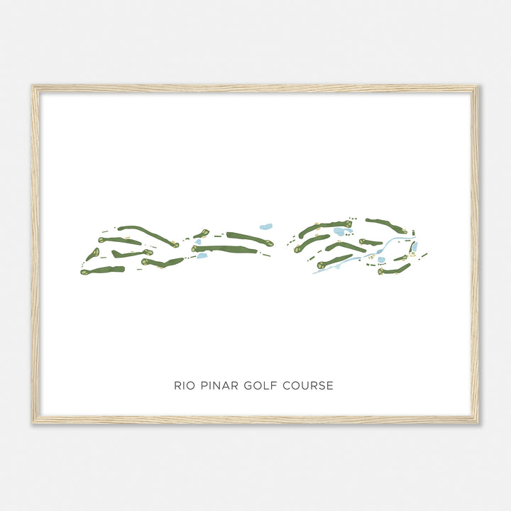 Print of Rio Pinar Golf Course Modern Map