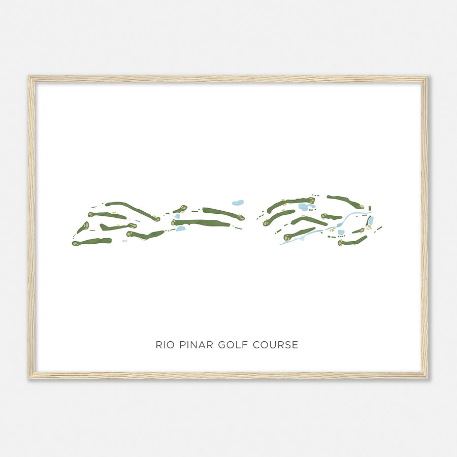Print of Rio Pinar Golf Course Modern Map