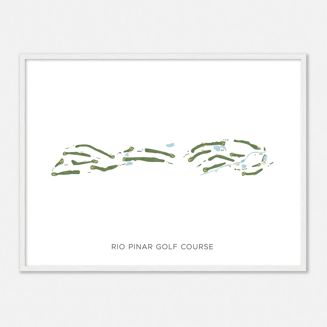 Print of Rio Pinar Golf Course Modern Map