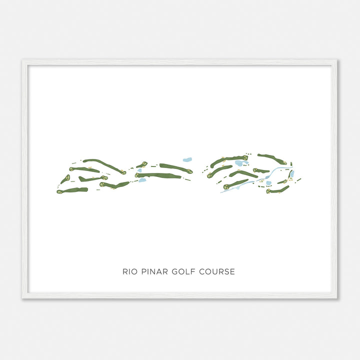 Print of Rio Pinar Golf Course Modern Map