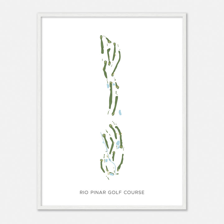 Print of Rio Pinar Golf Course Modern Map