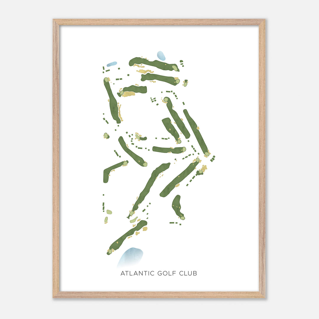 Print of Atlantic Golf Club Modern Map
