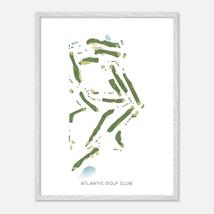Print of Atlantic Golf Club Modern Map