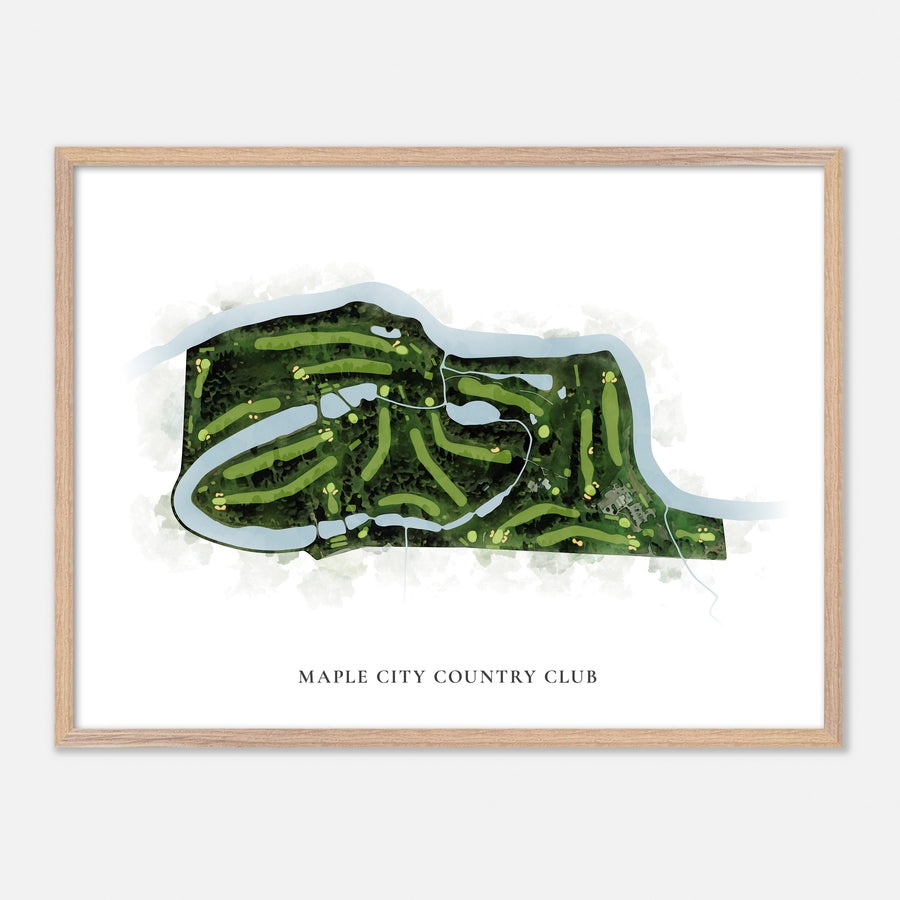 Print of Maple City Country Club Classic Map