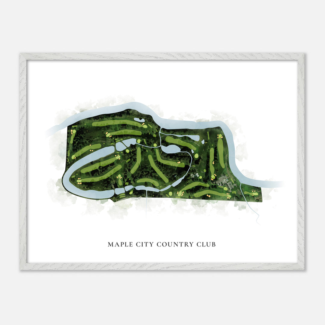 Print of Maple City Country Club Classic Map