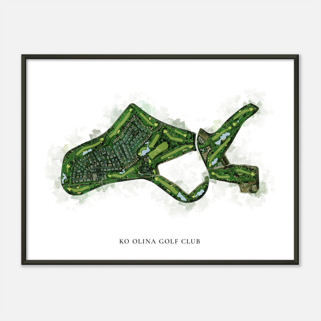 Print of Ko Olina Golf Club Classic Map