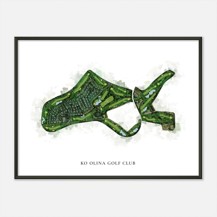 Print of Ko Olina Golf Club Classic Map