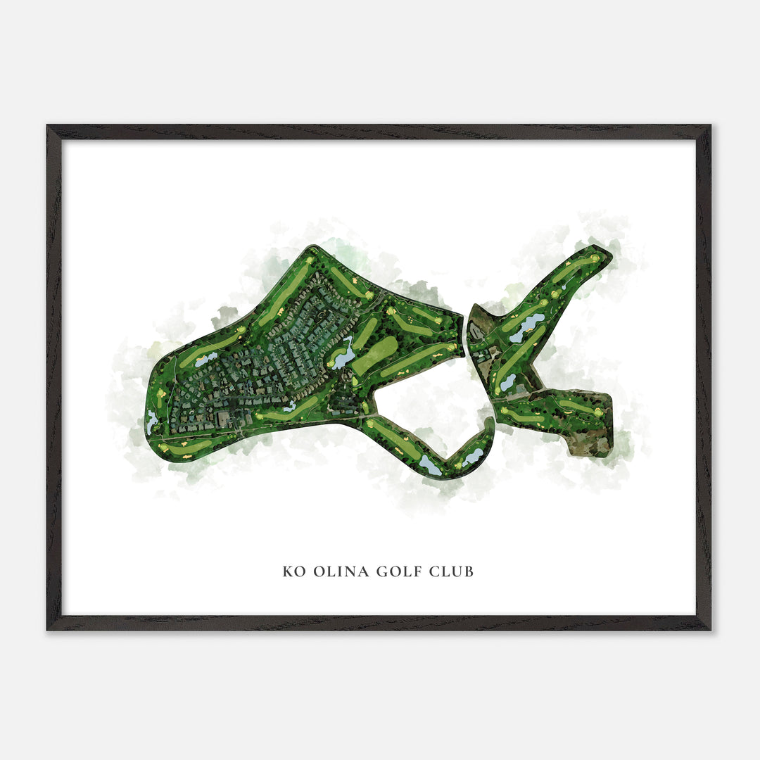 Print of Ko Olina Golf Club Classic Map