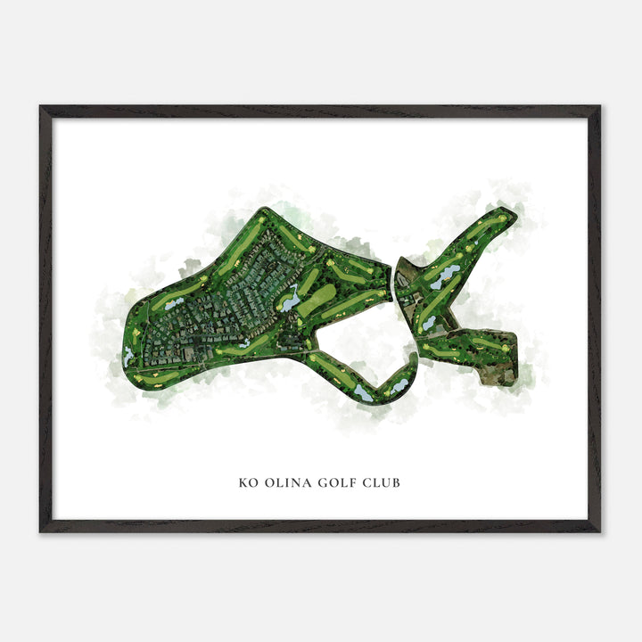 Print of Ko Olina Golf Club Classic Map