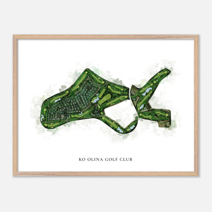 Print of Ko Olina Golf Club Classic Map