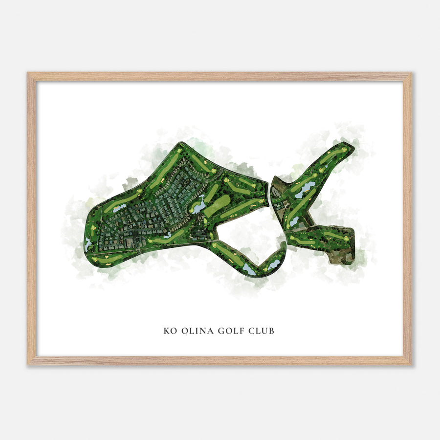 Print of Ko Olina Golf Club Classic Map