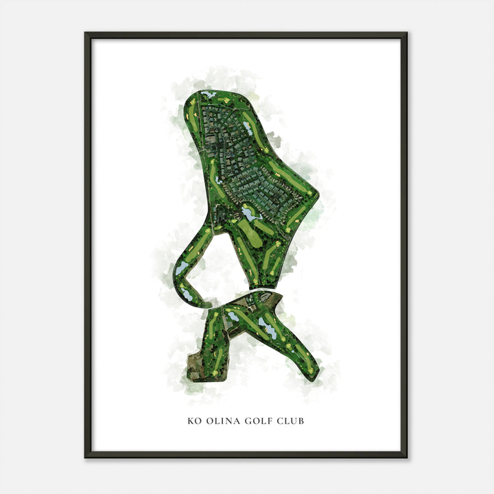 Print of Ko Olina Golf Club Classic Map