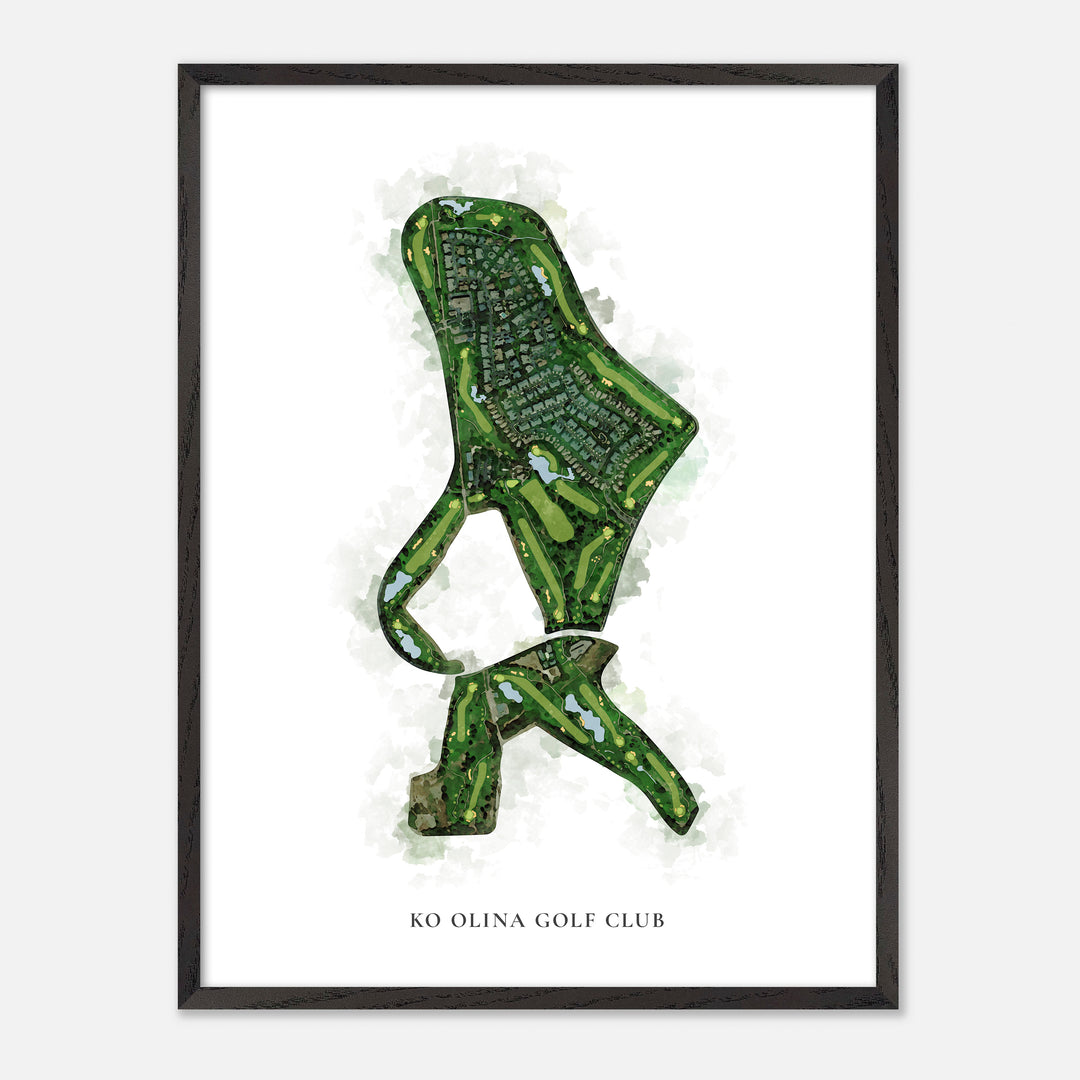 Print of Ko Olina Golf Club Classic Map