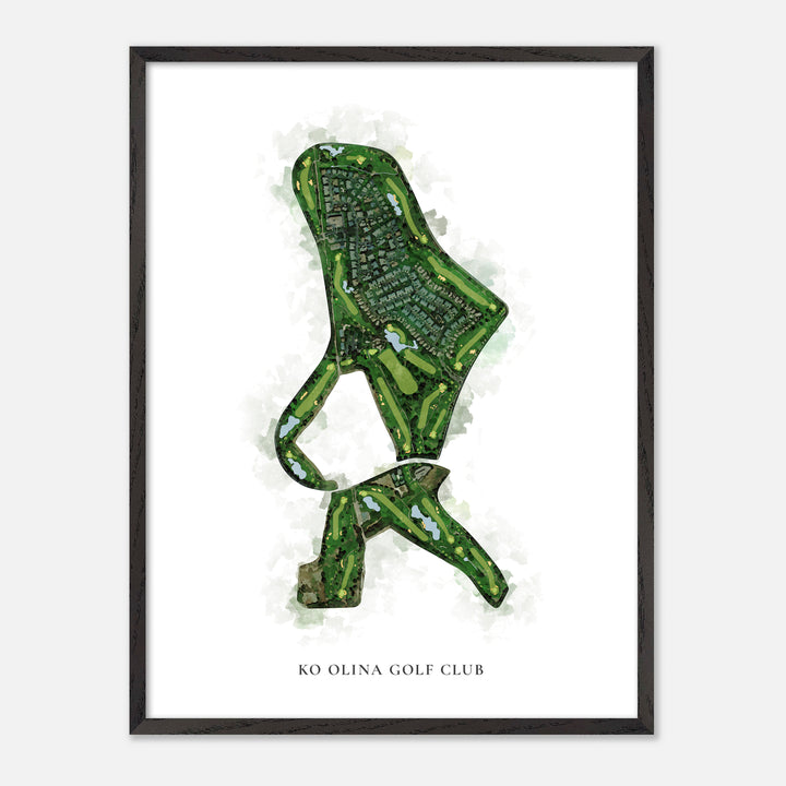 Print of Ko Olina Golf Club Classic Map