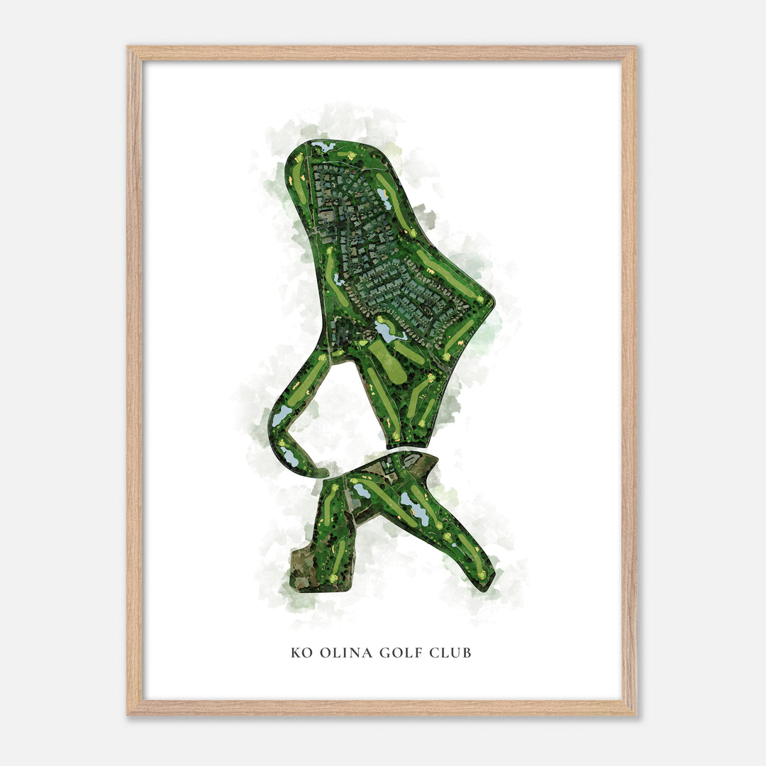 Print of Ko Olina Golf Club Classic Map