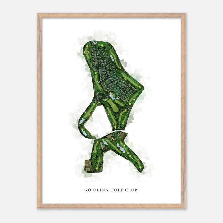 Print of Ko Olina Golf Club Classic Map