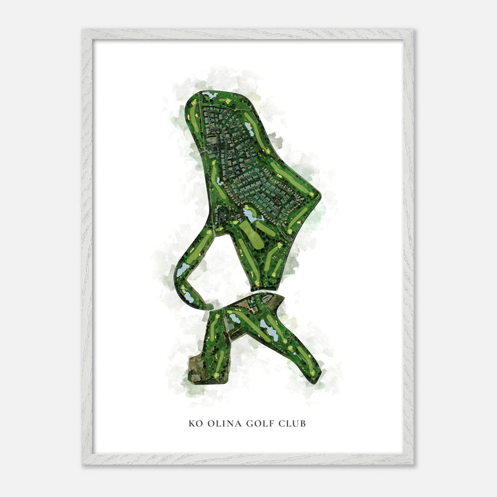 Print of Ko Olina Golf Club Classic Map