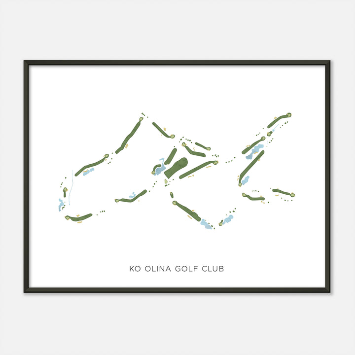 Print of Ko Olina Golf Club Modern Map