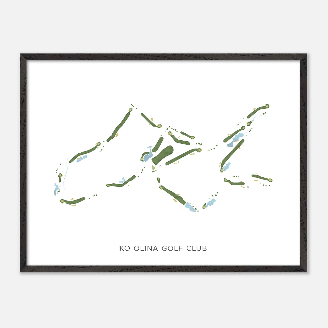 Print of Ko Olina Golf Club Modern Map