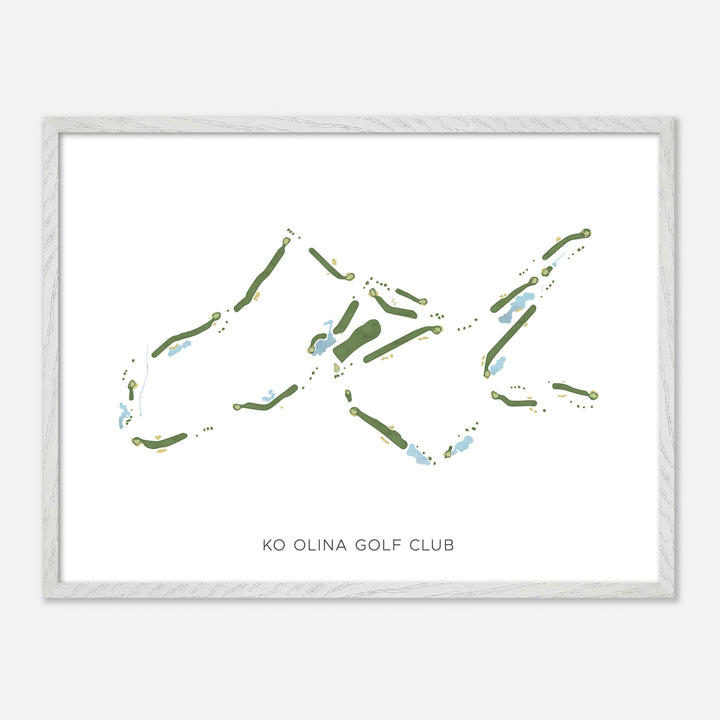 Print of Ko Olina Golf Club Modern Map