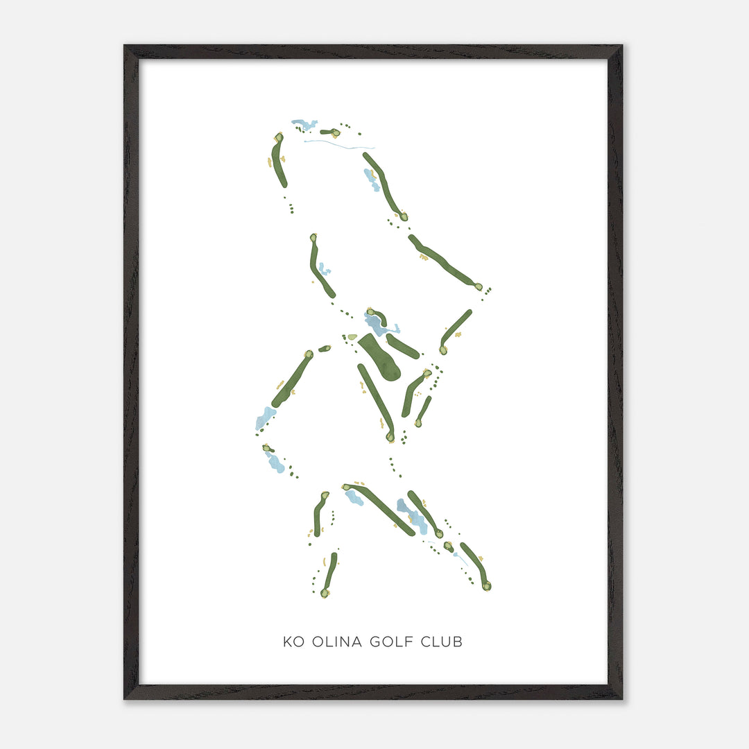 Print of Ko Olina Golf Club Modern Map