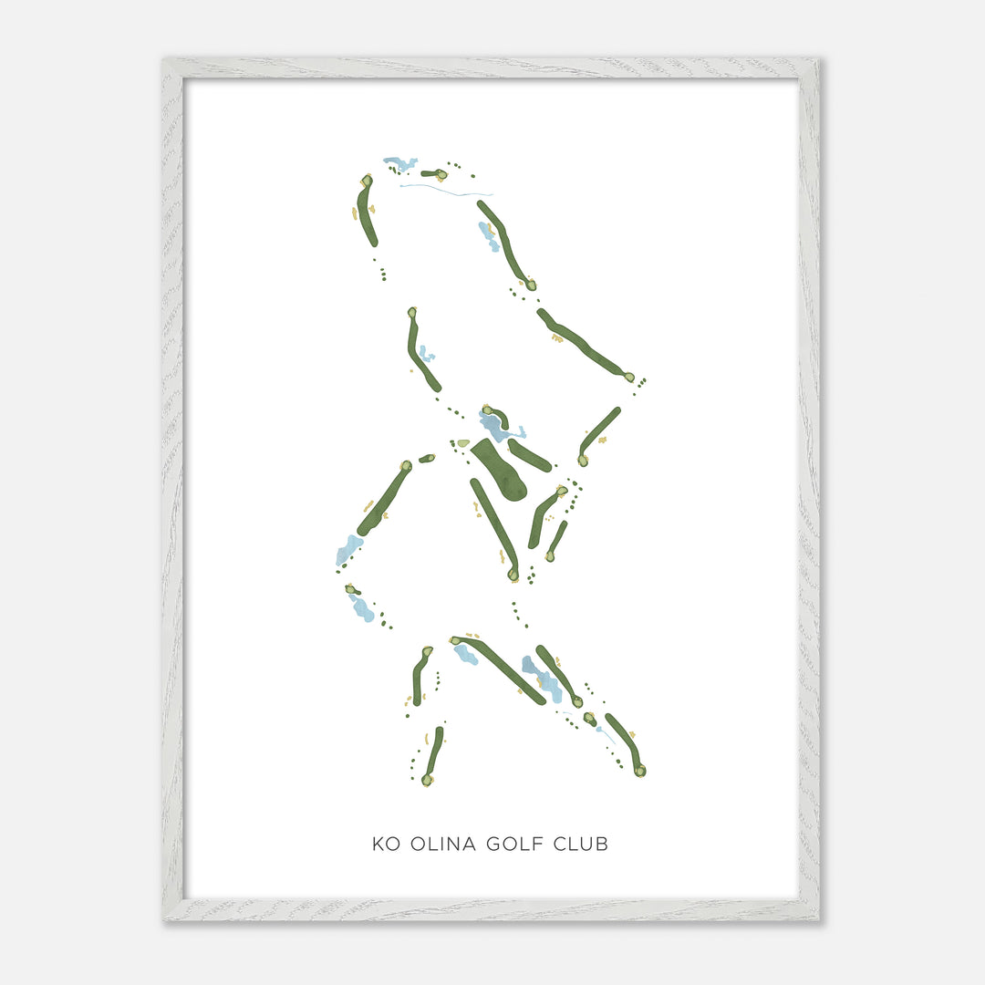 Print of Ko Olina Golf Club Modern Map