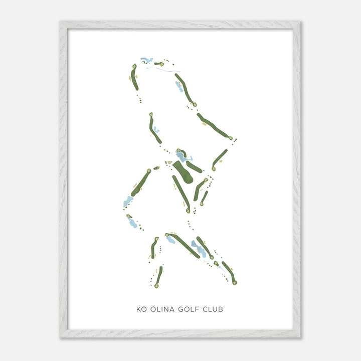 Print of Ko Olina Golf Club Modern Map