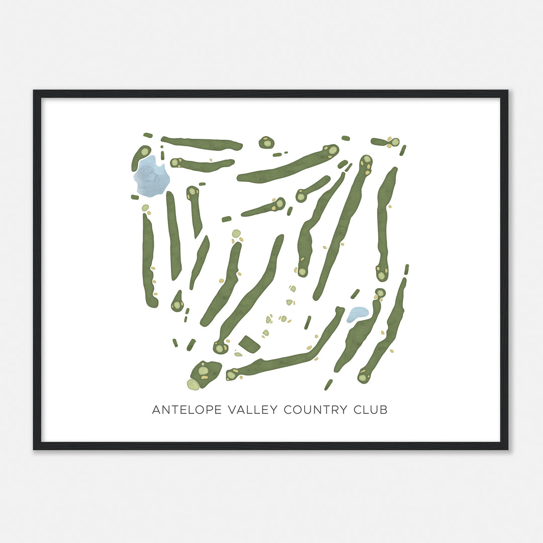 Print of Antelope Valley Country Club Modern Map