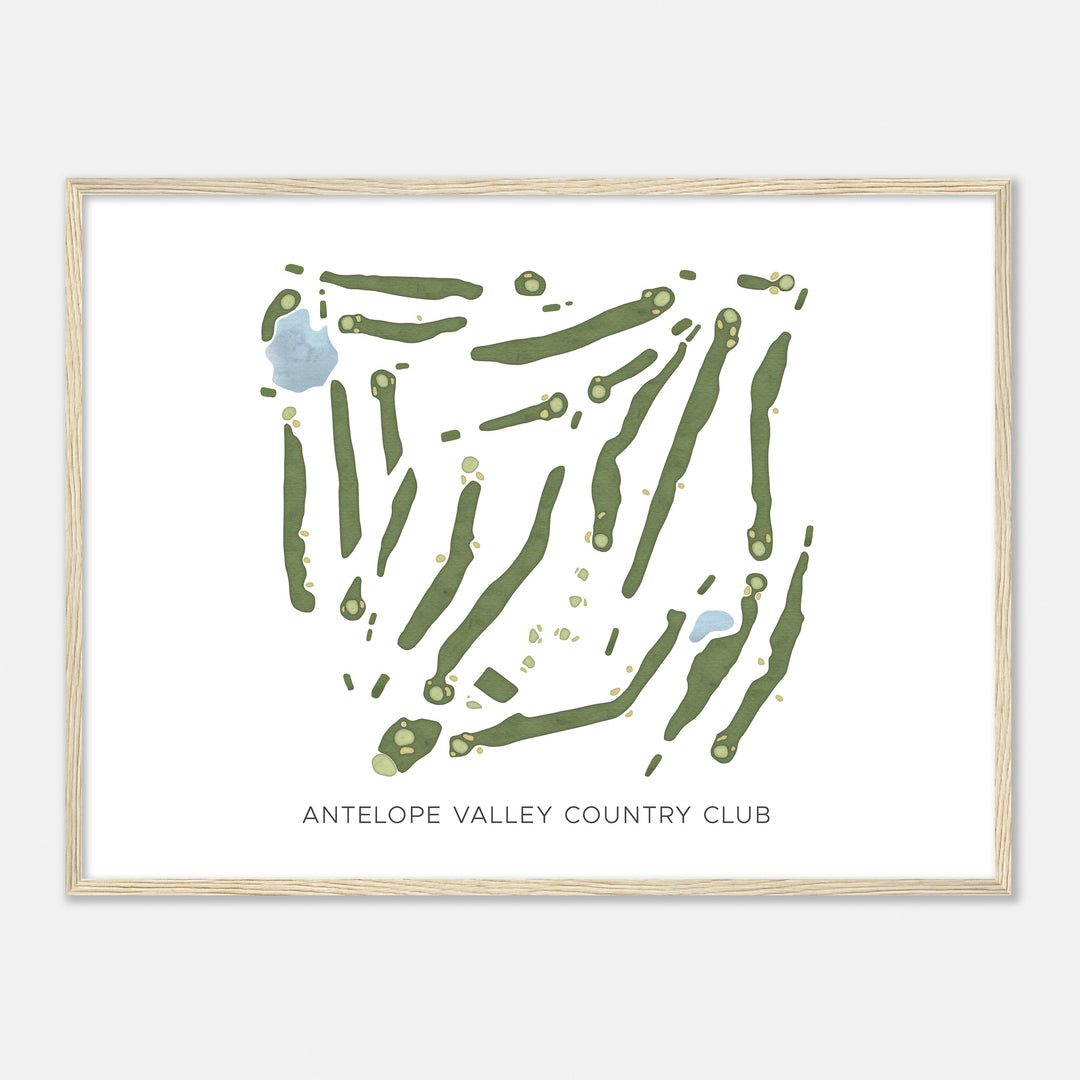 Print of Antelope Valley Country Club Modern Map