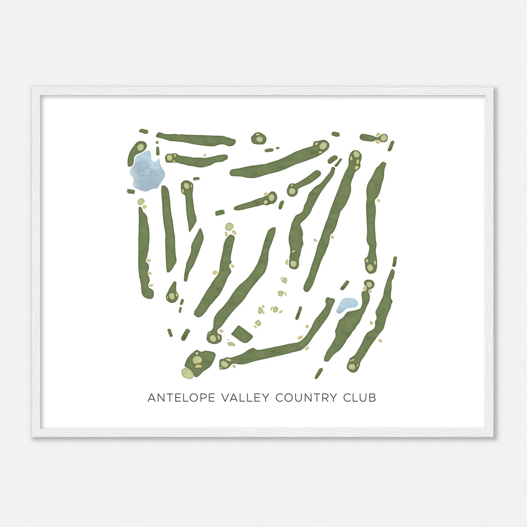 Print of Antelope Valley Country Club Modern Map