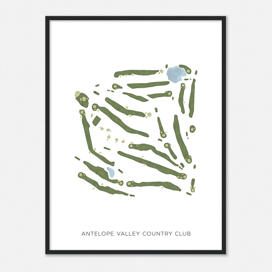 Print of Antelope Valley Country Club Modern Map