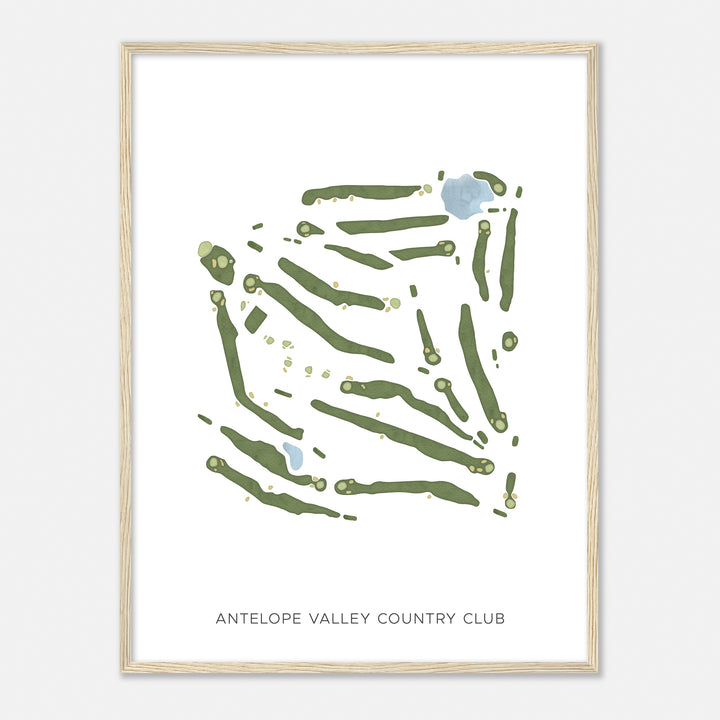 Print of Antelope Valley Country Club Modern Map