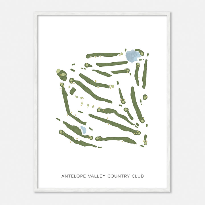 Print of Antelope Valley Country Club Modern Map