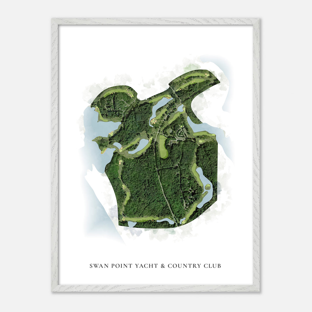 Print of Swan Point Yacht &amp; Country Club Classic Map