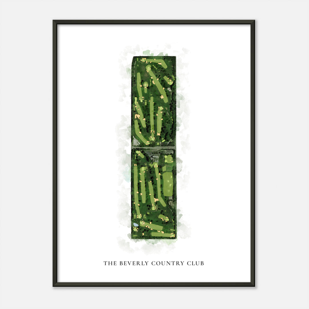 Print of The Beverly Country Club Classic Map