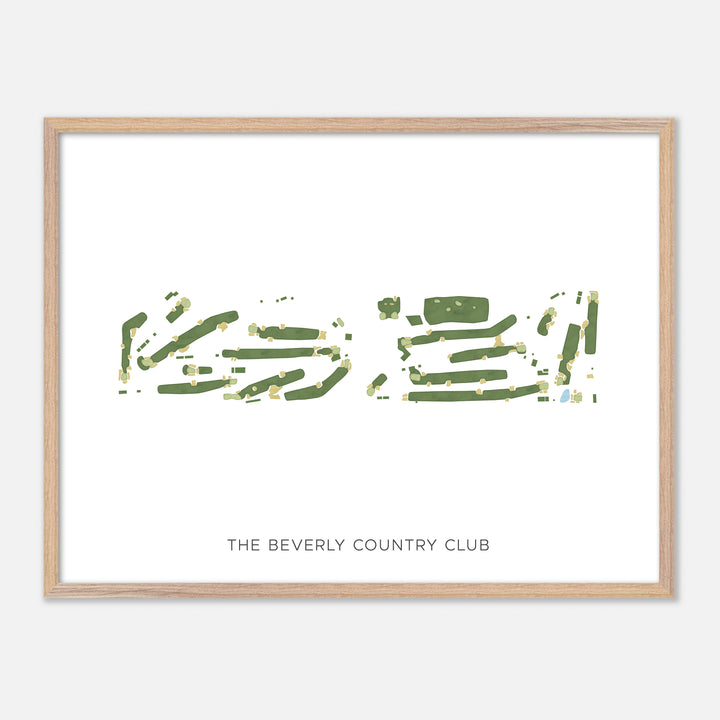 Print of The Beverly Country Club Modern Map