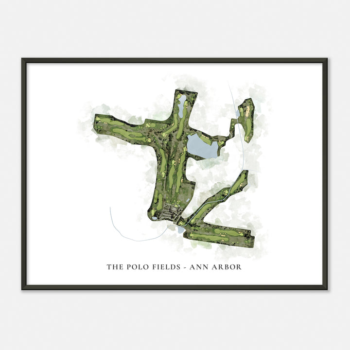 Print of The Polo Fields - Ann Arbor Classic Map