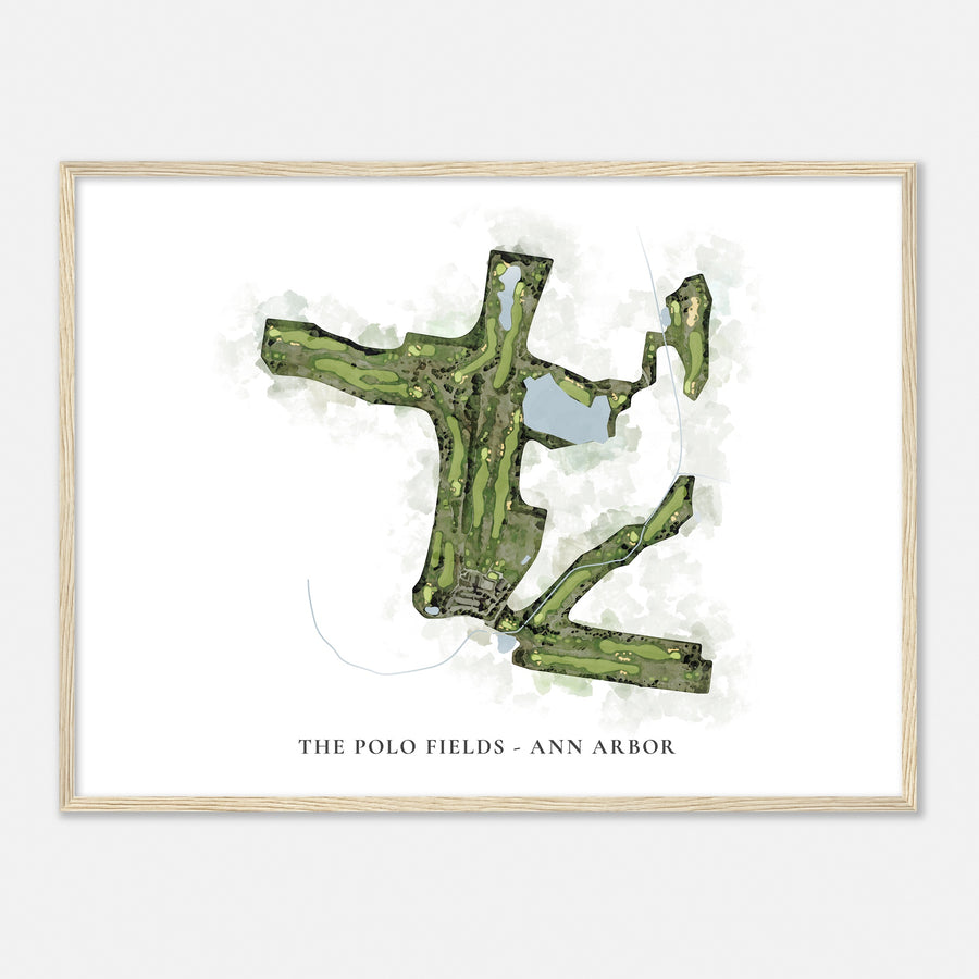 Print of The Polo Fields - Ann Arbor Classic Map