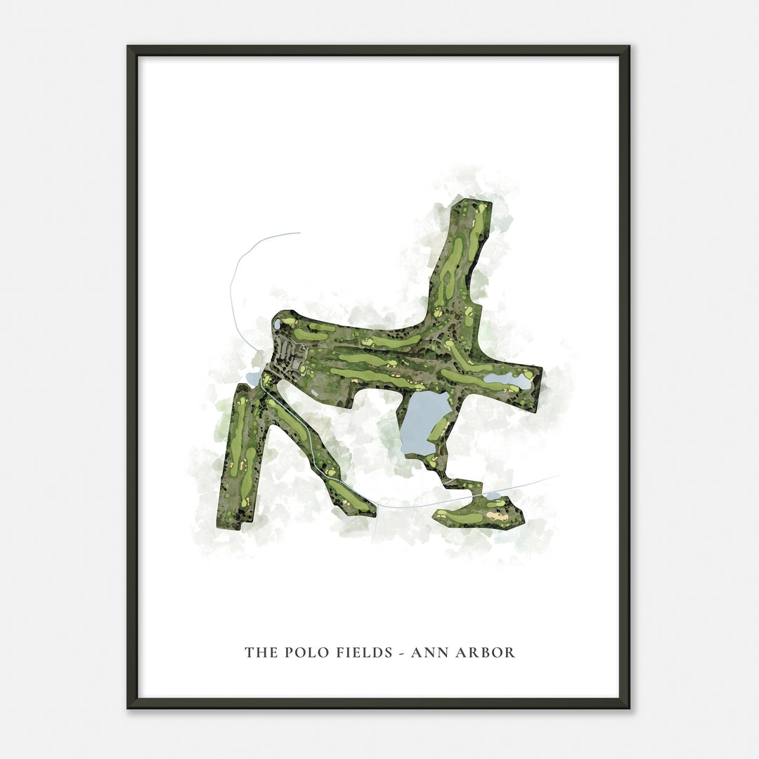 Print of The Polo Fields - Ann Arbor Classic Map