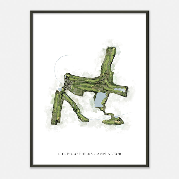 Print of The Polo Fields - Ann Arbor Classic Map