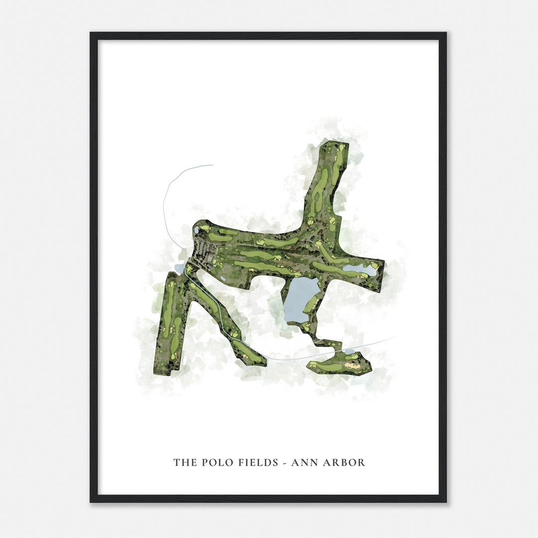 Print of The Polo Fields - Ann Arbor Classic Map