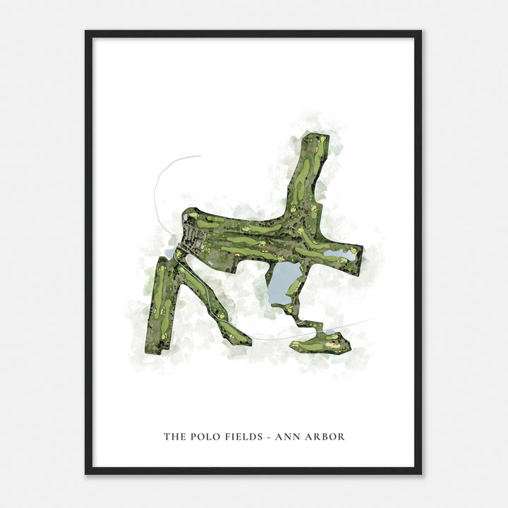 Print of The Polo Fields - Ann Arbor Classic Map