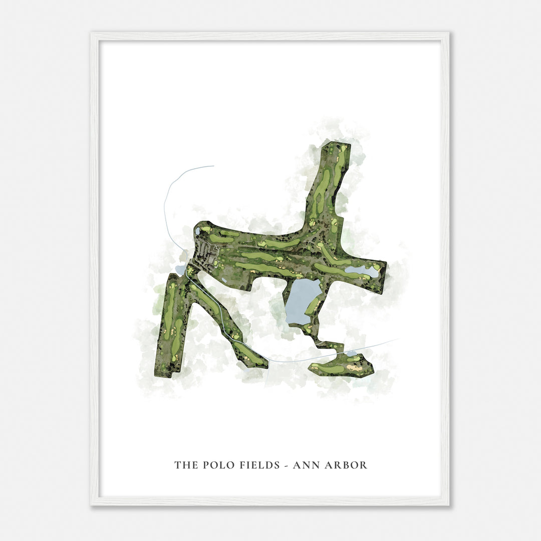 Print of The Polo Fields - Ann Arbor Classic Map