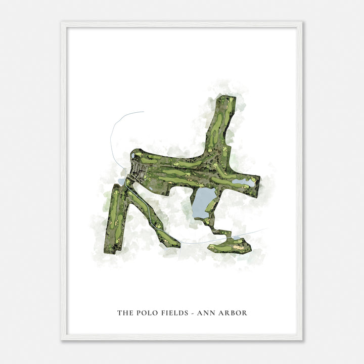 Print of The Polo Fields - Ann Arbor Classic Map