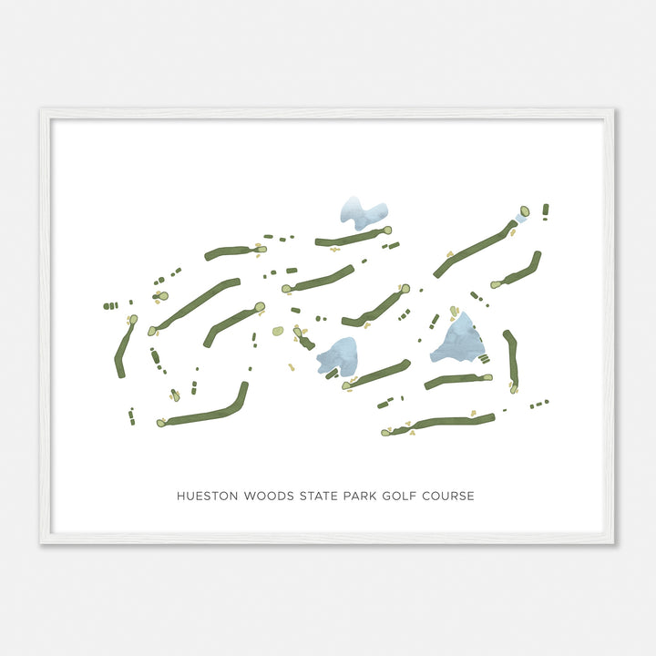 Print of Hueston Woods State Park Golf Course Modern Map