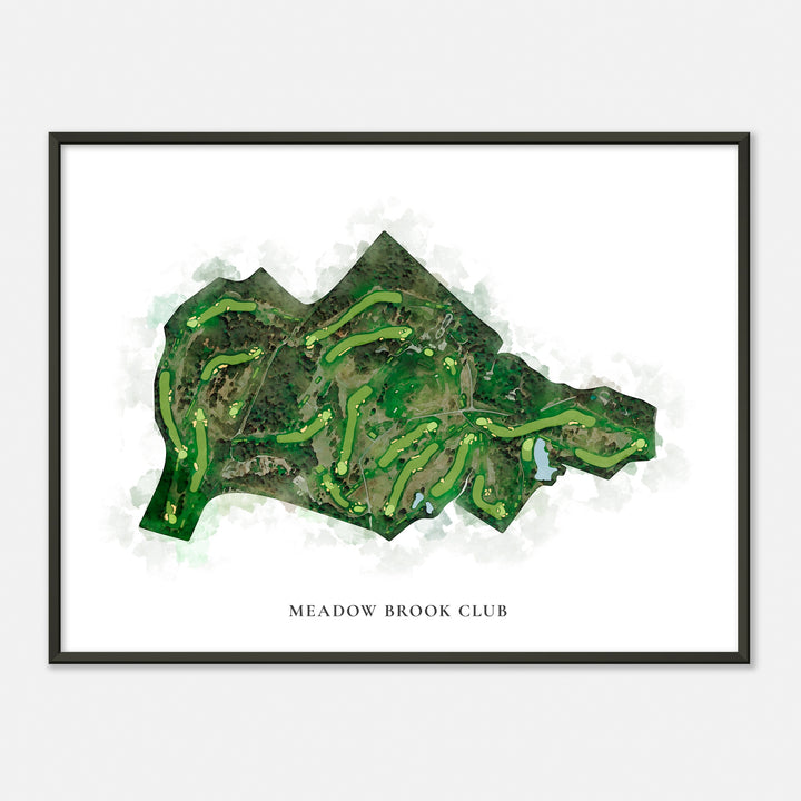 Print of Meadow Brook Club Classic Map