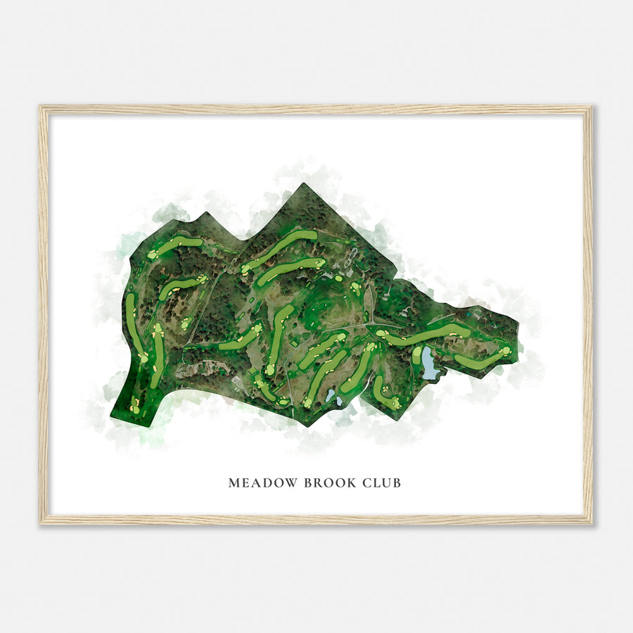 Print of Meadow Brook Club Classic Map
