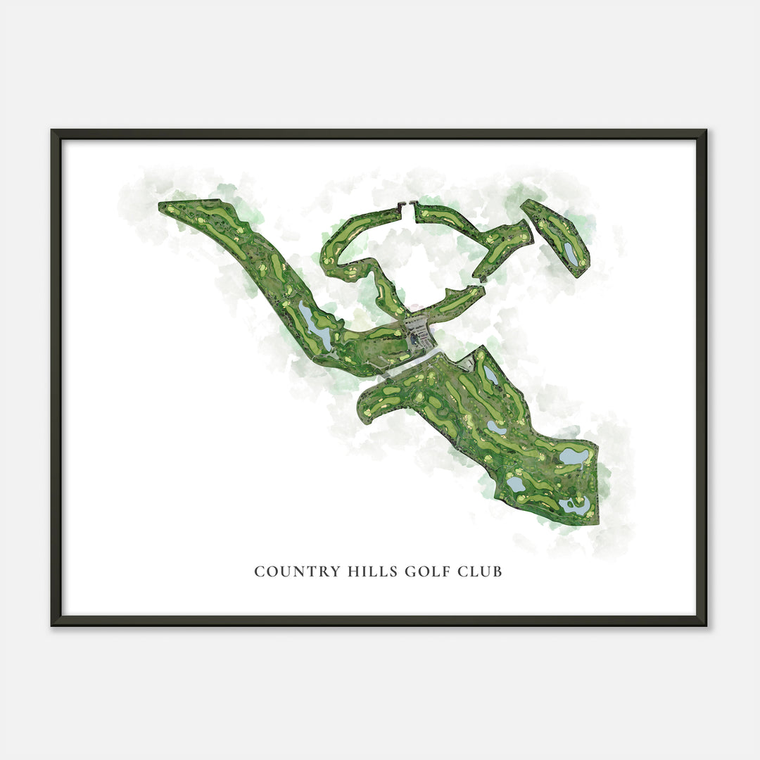 Print of Country Hills Golf Club Classic Map