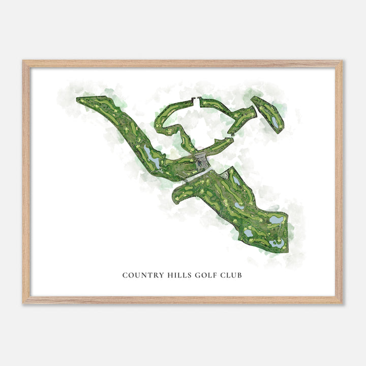 Print of Country Hills Golf Club Classic Map